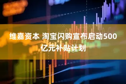 维嘉资本 淘宝闪购宣布启动500亿元补贴计划