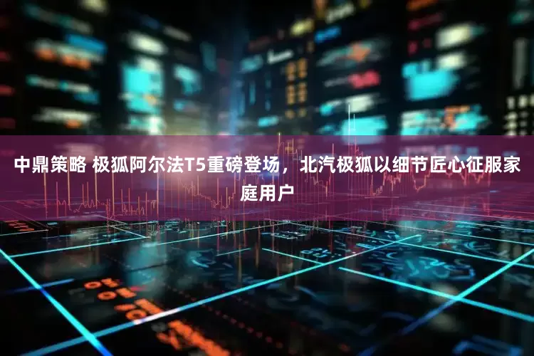 中鼎策略 极狐阿尔法T5重磅登场，北汽极狐以细节匠心征服家庭用户
